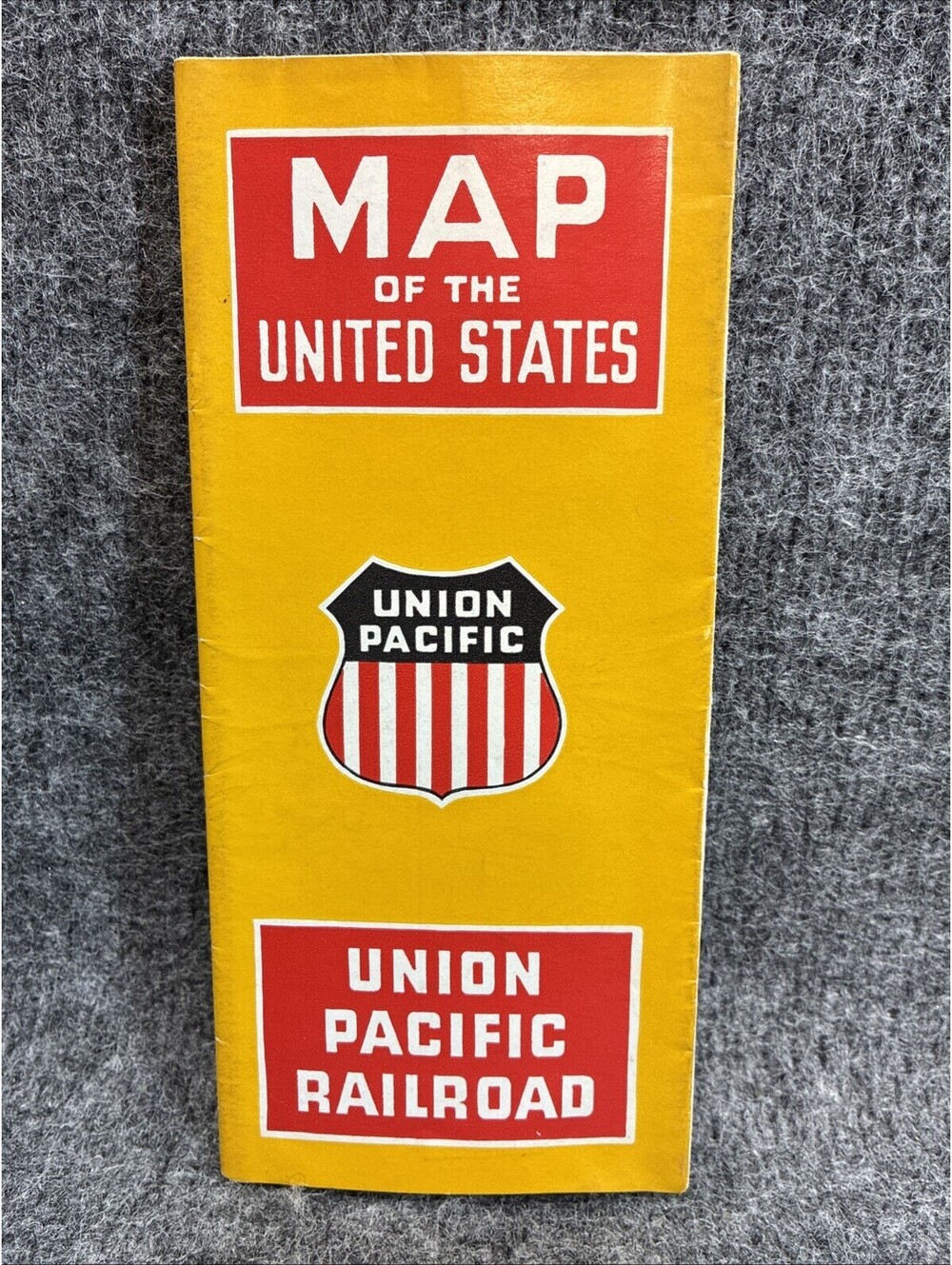 1940 Union Pacific Railroad Map of the United States Rand McNally Foldout Map
